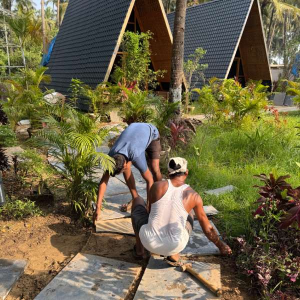 Pathway improvements during Luma Goa's winter renewal project