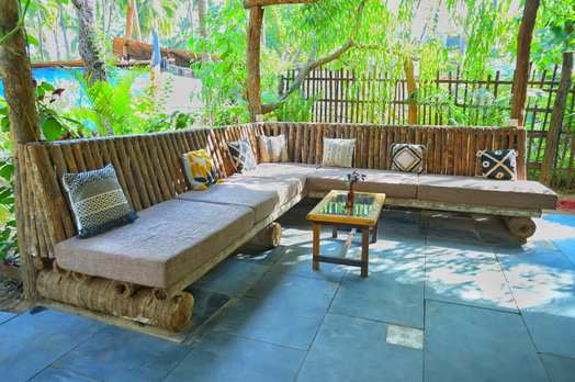 Comfortable lounge seating in the LUMA reception gallery