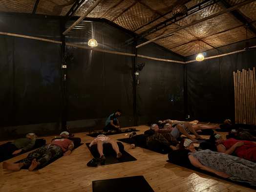 Restorative sound bath healing session in Palolem