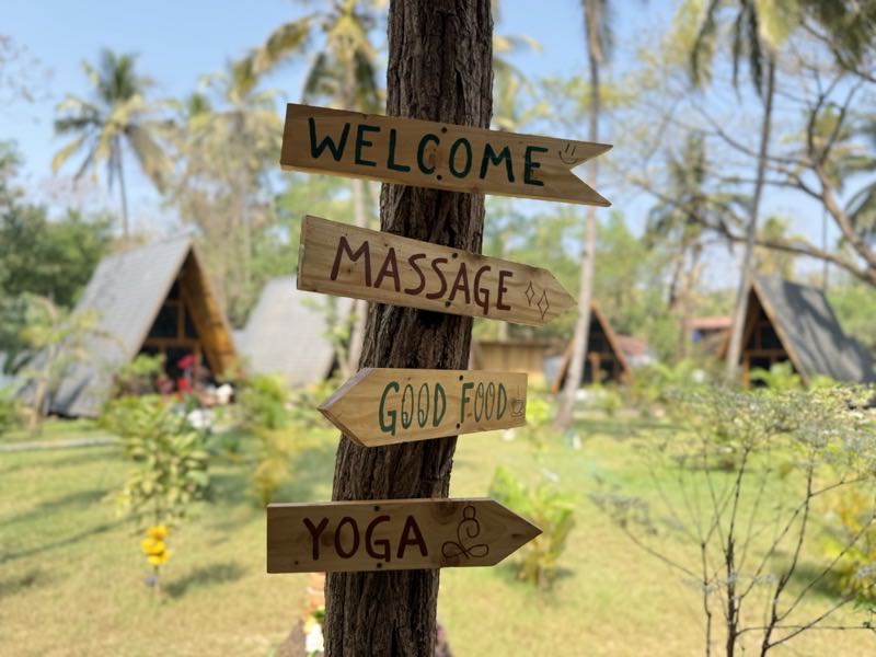 A-Frame Hut at Sunset