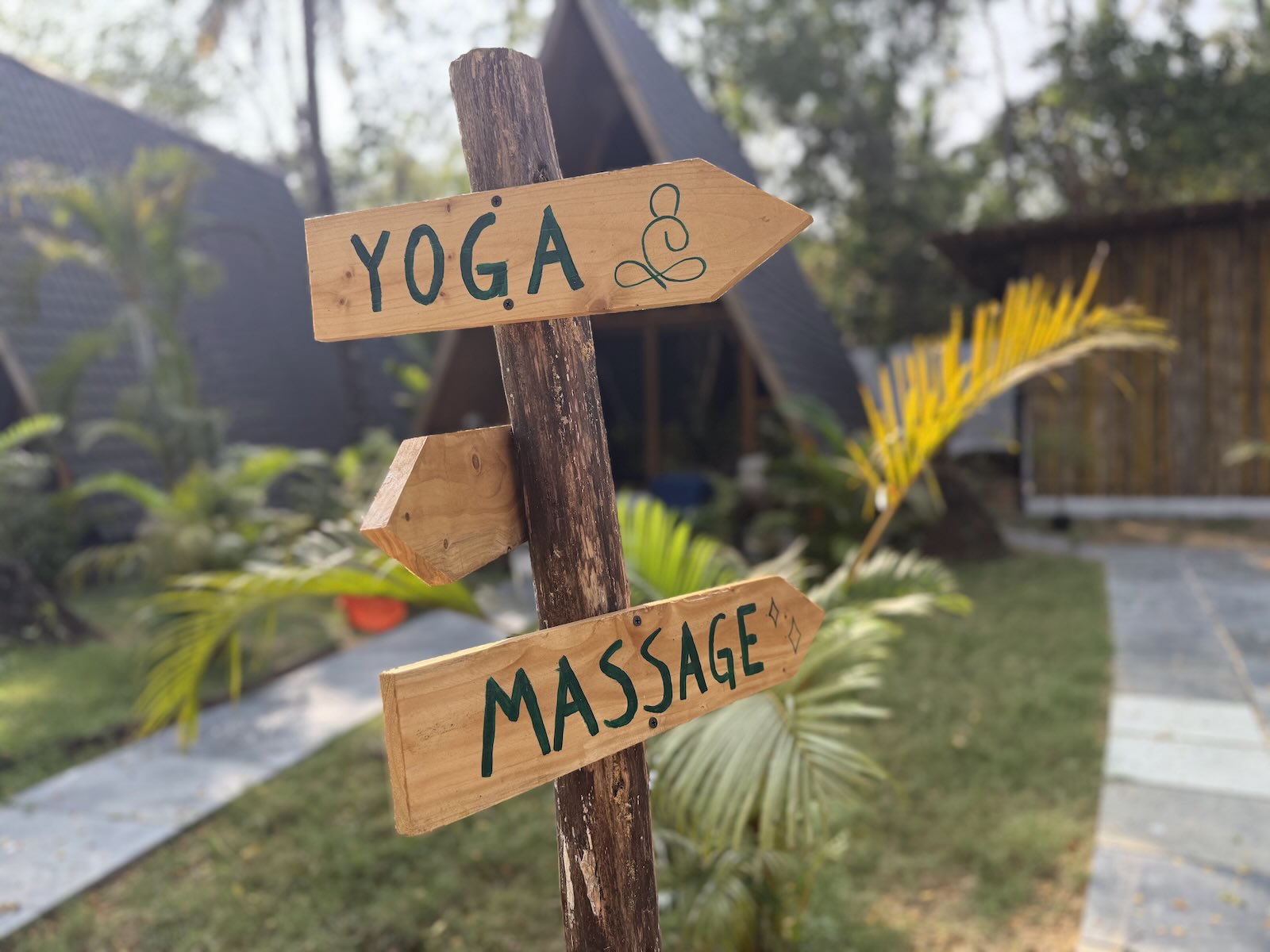 The gardens around the Ayurvedic treatment centre at LUMA Goa, Palolem
