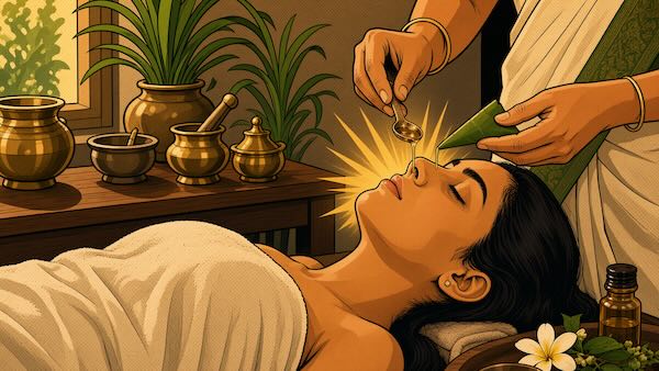 Nasyam + Dhoomapanam — Ayurvedic treatment at LUMA Goa Palolem