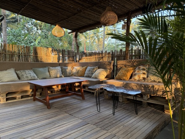 Roots and Bloom Café chilling area